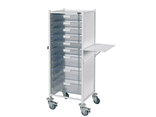 VISTA 120 Trolley - 6 Single/3 Double Clear Trays