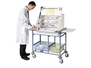 Ward Drug & Medicine Dispensing Trolley - Large