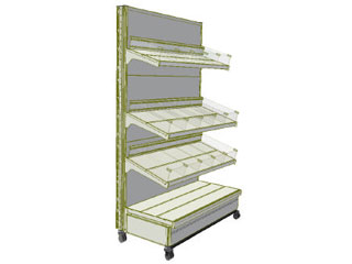 Pharma-Fit Metal Shelving: Mobile Gondola Shelving System (Dup)