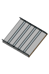 PANEL-FIT:Bench Sloping Shelf No.5 depth