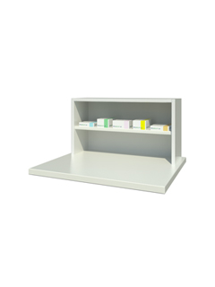 Low Overbench Unit with One Shelf