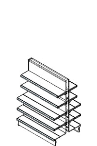 Double Sided Gondola 1000 mm Extention