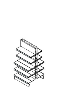 Double Sided Gondola 650 mm Extention