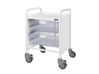 Vista 20 Trolley - 2 Double Clear Trays