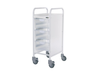 Vista 30 Trolley - 3 Double Clear Trays