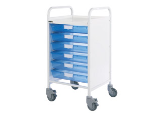 Vista 50 Vet Trolley - 6 Single Blue Trays