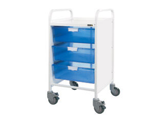 Vista 50 Vet Trolley - 3 Double Blue Trays