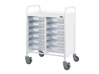 Vista 60 Medical Trolley - 12 Single Clear Trays