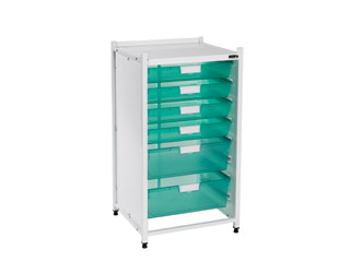 Low Level Module - 4 Single/2 Double Green Trays style=