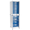 High Level Module - 8 Single/4 Double Blue Trays style=