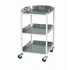 Dressing Trolley - 3 Stainless Steel Trays style=