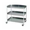 Dressings Trolley - 3 Stainless Steel Trays style=