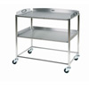 Surgical Trolley - 2 Stainless Steel Trays - Length 860mm style=
