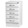 500mm 5 Drawer Pack (without locks) - White Gloss