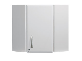 Corner Wall Unit - White Gloss