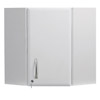 Corner Wall Unit - White Gloss