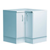 'L' Shaped Corner Base Unit - Cool Blue