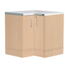 'L' Shaped Corner Base Unit - Beech