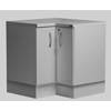 'L' Shaped Corner Base Unit - Titanium