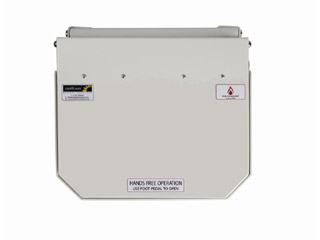 Hands Free Bin with White Lid - Almalgam waste