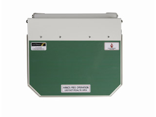 50 Litre Clinical Waste Bin with Green Lid - User defined