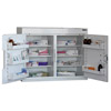 Medicine Cabinet 144 Litre with 6 shelves & 6 door trays, two doors
