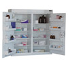MC8 Medicine Cabinet, 8 shelves & 8 door trays, two doors