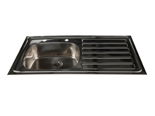 HTM64 Inset Stainless Steel Sink - Right Hand Drainer