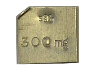 Flat Aluminium Weight  300mg