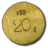 Brass Disc Weight  20g