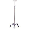 Dripstand 4-Hook Stainless Steel with 5 Anti Static Castors and with Special Shepherds Hooks