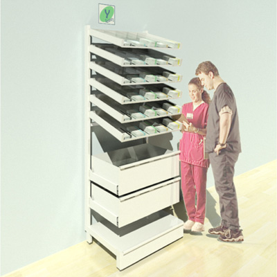 FY-002T Full Height Pharmacy Shelving