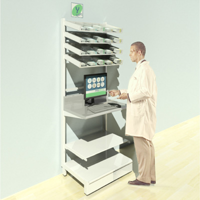 FY-007T Full Height Pharmacy Shelving