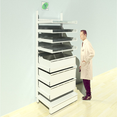 FY-016T Full Height Pharmacy Shelving