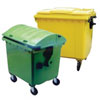 Wheeled Bin 1100 Litre with Yellow Flat Lid