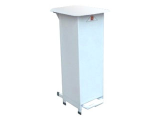 Fire Retardant Bodied Sack Holder - 20 Litre with White Body & Lid