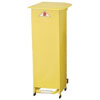Fire Retardant Bodied Sack Holder - 20 Litre with Yellow Body & Lid