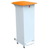 Fire Retardant Bodied Sack Holder - 20 Litre with White Body & Orange Lid