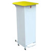Fire Retardant Bodied Sack Holder - 20 Litre with White Body & Yellow Lid