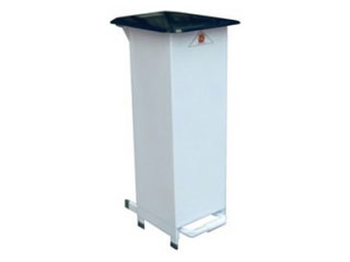 Fire Retardant Bodied Sack Holder - 20 Litre with White Body & Black Lid