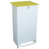 Fire Retardant Bodied Sack Holder - 60 Litre with White Body & Yellow Lid