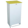 Fire Retardant Bodied Sack Holder - 60 Litre with White Body & Yellow Lid