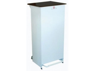 Fire Retardant Bodied Sack Holder - 60 Litre with White Body & Black Lid