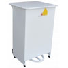Fire Retardant Bodied Sack Holder - 50 Litre with White Body & Lid