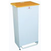 Fire Retardant Bodied Sack Holder - 50 Litre with White Body & Orange Lid