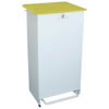 Fire Retardant Bodied Sack Holder - 50 Litre with White Body & Yellow Lid