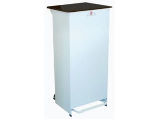 Fire Retardant Bodied Sack Holder - 50 Litre with White Body & Black Lid