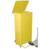 Fire Retardant Bodied Sack Holder - 80 Litre with Yellow Body & Lid