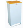 Fire Retardant Bodied Sack Holder - 80 Litre White Body & Orange Lid