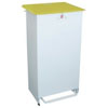 Fire Retardant Bodied Sack Holder - 80 Litre with White Body & Yellow Lid